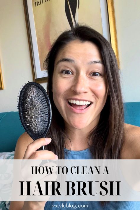 This post is a serious and detailed answer to the age-old question: How to clean a hair brush? When you have a brush covered in stubborn lint, dust, dried-up mousse, hair spray, dandruff, and coagulated sweat, the old tip to “use another hair brush” to clean your hairbrush does little to refresh it. You need to bring in the big guns, or in this case, the tiny tools. Wooden Hair Brush, Clean Hairbrush, Limp Hair, Brush Drawing, Hair Png, Cleaning Dust, Wet Brush, Clean Hair, How To Draw Hair