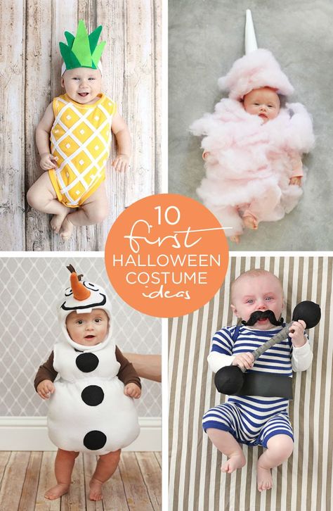 These 10 First Halloween Costume Ideas for babies are scary cute. Whether your sweet one is more fitting as a pretty pineapple, cute cotton candy, or outgoing Olaf, these inspirational looks are bound to have family, friends, and neighbors “oohing” and “ahhing” with delight. Halloween Costumes For Babies, Diy Baby Halloween Costumes, Costumes For Babies, Perlengkapan Bayi Diy, Newborn Halloween Costumes, First Halloween Costumes, Pregnant Halloween Costumes, Kostum Halloween