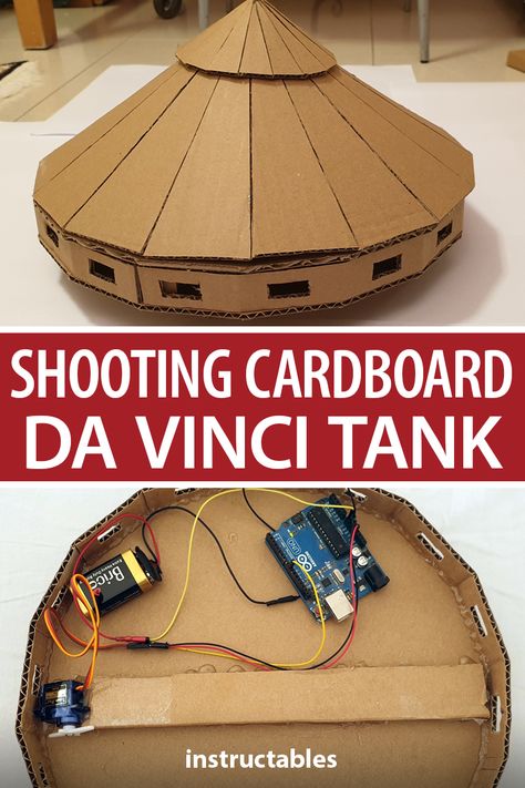 Tank Cardboard, Cardboard Tank, Computer Teacher, Mechanical Projects, Arduino Programming, Arduino Robot, Cardboard Model, Book Character Costumes, Robotics Projects