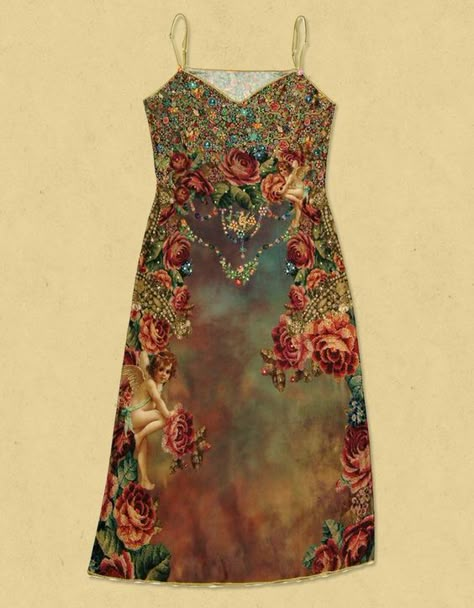 Dress with Roses by Michal Negrin !! Michal Negrin, Russian Folk, Crochet Diy, Pretty Clothes, Floral Fashion, Mode Inspo, Mode Fashion, Dream Clothes, Fancy Dresses