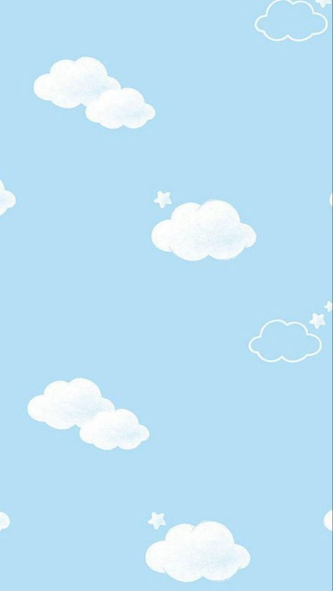 Cartoon cloud wallpaper used for home and lock screen Home And Lock Screen, Baby Boy Background, Clouds Wallpaper Iphone, Baby Boy Invitations, Colorful Room Decor, Baby Photo Frames, Splash Images, Frida Art, Baby Boy Cards