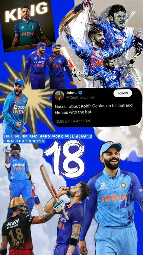 Virat Kohli collage #viratkohli #indiancricket #cricket #teamindia #rcb #sports Virat Kohli Collage, Indian Cricket Team, Cricket Wicket, Virat Kohli Instagram, Virat Kohli Wallpapers, India Cricket Team, Cricket Videos, Cricket Wallpapers, Indian Cricket