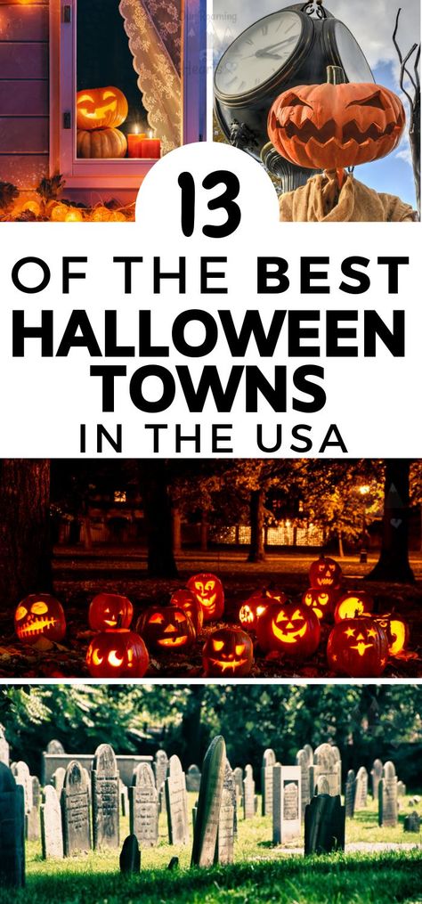 Halloween Town Decorations, Salem Trip, Halloween Destinations, October Travel, Halloween Travel, Spooky Places, Spooky Town, American Road Trip, Colorado Travel