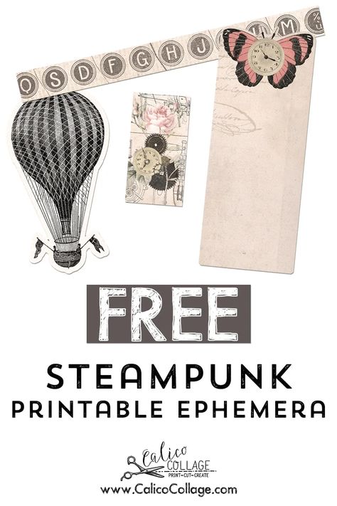 Steampunk Ephemera, Steampunk Junk Journal, Diy Craft For Kids, Steampunk Printables, Craft Ideas For Beginners, Steampunk Kunst, Steampunk Images, Bee Tags, Mason Jar Tags