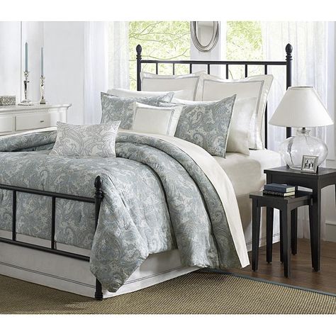 Paisley Comforter, King Size Comforter, Paisley Bedding, Bedding Design, King Size Comforter Sets, Cotton Comforter Set, Modern Bedding, King Size Comforters, Harbor House