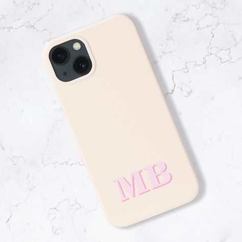 Navy Blue Minimalist Modern Initial Monogram Phone Case. Create your own personalized iPhone Case with custom initial name. Preppy Phone Case, Preppy Accessories, Ipad Essentials, Phone Case Monogram, Blue Minimalist, Customised Phone Case, Personalize Iphone Case, Gift Inspo, Custom Iphone Cases