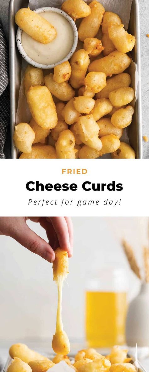 How To Make Fried Cheese Curds, How To Make Cheese Curds, Fried Cheese Curds Recipe, Homemade Cheese Curds, Deep Fried Cheese Curds, Cheese Curds Recipe, Fried Cheese Curds, Fried Cheese, Beer Battered