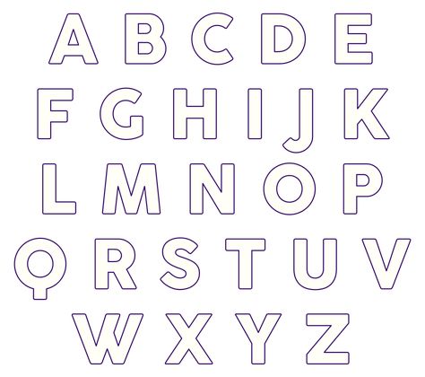 How To Draw Block Letters Step By Step, Large Letter Templates Printable Free, Block Letters Font Alphabet Templates, Block Letters Font Alphabet, Printable Block Letters, Free Printable Alphabet Templates, Abc Templates, Block Letter Alphabet, Block Letter Fonts