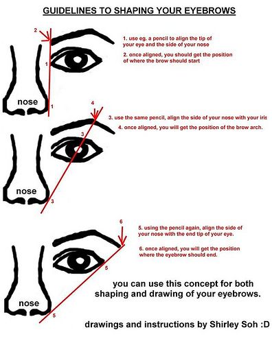 I drew this in 2007. I just remembered it today. LOLOLOL. :p Anyway, hope this guide is useful if you need to shape or draw your eyebrows! :D:D:D Plucking Eyebrows, Beautiful Eyebrows, Eyebrow Makeup Tips, Eyebrow Growth, Threading Eyebrows, Smink Inspiration, Makijaż Smokey Eye, Best Eyebrow Products, Eyebrow Tutorial