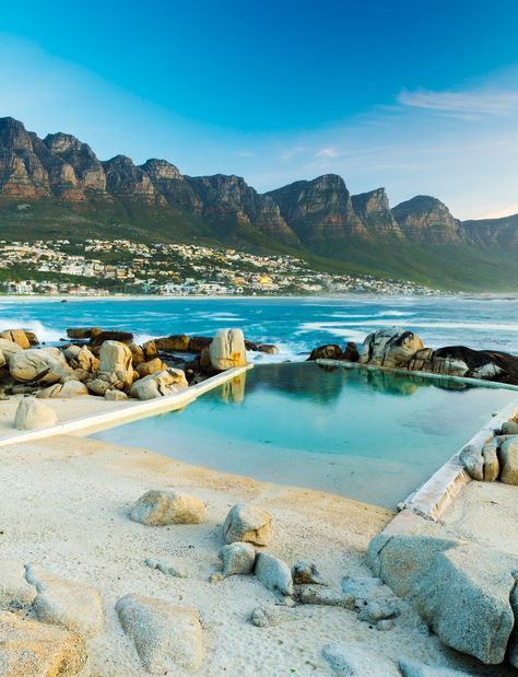 Bondi Icebergs, Ocean Pool, Camps Bay, Sea Point, Tidal Pool, Summer Pics, Natural Swimming Pools, Natural Swimming Pool, Atlantic Beach