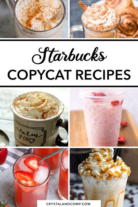 Easy At Home Starbucks Drinks, Copycat Coffee Recipes, Starbucks At Home Recipes, Starbucks Drinks Without Coffee, Starbucks Treats, Starbucks Recipes At Home, Cat Meals, Starbucks Copycat Recipes, Starbucks At Home