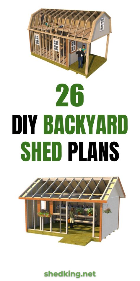 Shed Diy, Shed Blueprints, Amazing Sheds, Shed House Plans, Diy Storage Shed, Build Your Own Shed, Shed Construction, Firewood Shed, Simple Shed