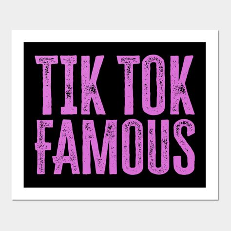 Tik Tok Famous, 2024 Vision, Words Quotes, Destiny, Tik Tok, Vision Board, Keep Calm Artwork, Print Design, Tech Company Logos