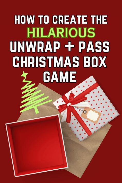 How To Make A Gift Pass Game For Christmas Games (Fun Dice Games) - how to make the pass the gift holiday game (gift unwrapping rules) #giftgames #holidaygame #christmasgames Christmas Stealing Gift Game, Pass The Present Dice Game, Christmas Steal A Gift Games, Christmas Pass The Parcel, Gift Opening Games Christmas, Roll The Dice Christmas Gift Exchange, Unwrapping Gift Game, Pass The Parcel Christmas Game, Christmas Door Prize Games