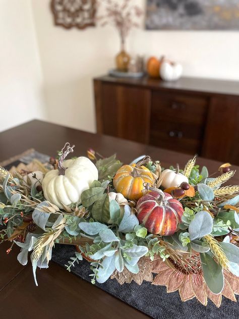 This Centerpieces item by AllSeasonsHouseDecor has 5 favorites from Etsy shoppers. Ships from Malverne, NY. Listed on Aug 26, 2024 Centerpiece For Dining Table, Dough Bowl Centerpiece, Autumn Berries, Farmhouse Thanksgiving, Elegant Farmhouse, Fall Table Centerpieces, Harvest Decor, Faux Pumpkins, Unique Fall