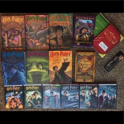 New Harry Potter Hardback Books Series. New Harry Potter Dvd Series. Also Comes With A Harry Potter Bookmark. Three Exclusive Harry Potter Books 'Fantastic Beasts And Where To Find Them' 'Quidditch Through The Ages' And 'The Tales Of Beedle The Bard' 100% Authentic Harry Potter Book Collection, Harry Potter Dvd, Harry Potter Bookmark, Hp Book, Hardback Books, Harry Potter Items, Books Series, Harry Potter Merchandise, Fantastic Beasts And Where