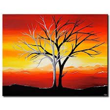 Olieverf schilderij boom | Kunst voor in huis Boom Kunst, Tree Painting Canvas, Canvas Ideas, Acrylic Paintings, Tree Art, Art Display, Tree Painting, Painted Rocks, Landscape Paintings