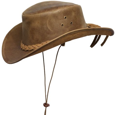 Mens Leather Hats, Australian Hat, Crocodile Dundee, Mens Cowboy Hats, Leather Cowboy Hats, Outback Hat, Chapeau Cowboy, Winter Headbands, Formal Outfits