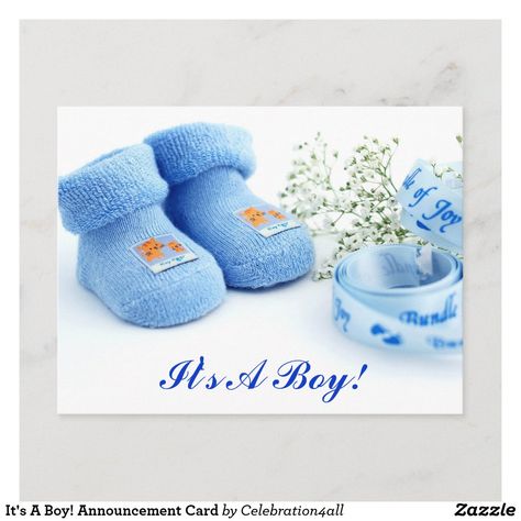 Baby Boy Announcement Cards, Boy Announcement, It's A Boy Announcement, Its A Girl Announcement, Birth Announcement Template, Birthday Sash, Baby Boy Announcement, Birth Announcement Boy, Its A Boy