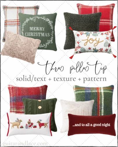 Farmhouse Christmas Throw Pillows, Plaid Christmas Pillows, Christmas Couch Pillows, Christmas Sofa Decor, Yule Ideas, Affordable Christmas Decor, Target Christmas Decor, Christmas Decor Modern, Yuletide Decorations