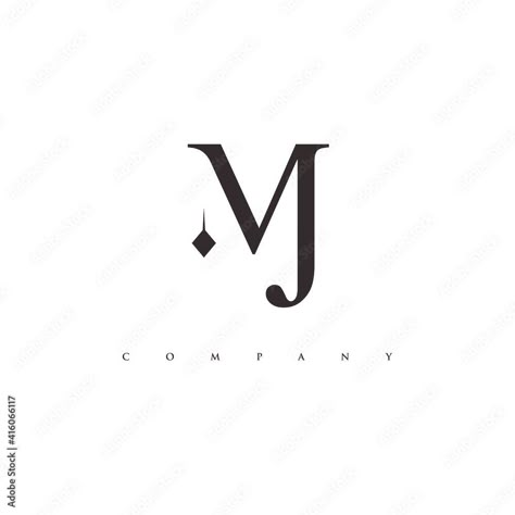 Monogram MJ logo design vector | Modern . Suitable for business cards, branding, stationery, and other marketing Mj Initials Logo, Mj Initials Tattoo, Mj Letter Design, Jm Tattoo Initial, Mj Logo Design Letter, Mj Initials, Initial Logo Ideas, Mj Monogram, Letter M Tattoo