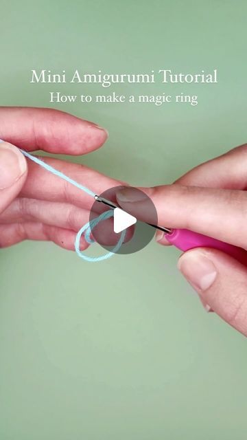 Simple Crochet Projects For Beginners Video Tutorials, How To Make A Magic Ring In Crochet, Magic Ring For Beginner, How To Make A Magic Circle In Crochet, Simple Crochet Ideas For Beginners, Magic Circle Crochet Tutorial, Magic Ring Crochet Tutorial, Simple Beginner Crochet, Magic Loop Crochet