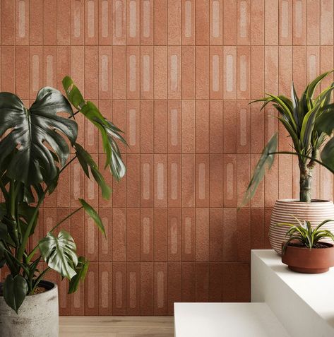 Miniature Fornace small size tiles | Marca Corona Terracotta Decor, London Brick, Mandarin Stone, Matt Stone, Small Tiles, Brick Colors, Brick Tiles, Terracotta Tiles, Green Tile