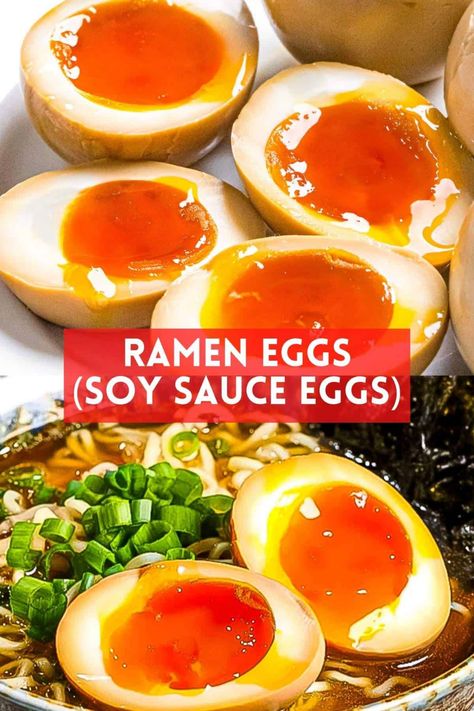 Ajitsuke Tamago, Ramen Egg Recipe, Marinated Eggs, Ramen Eggs, Soy Sauce Eggs, Soy Eggs, Ramen Egg, How To Make Ramen, Party Dip