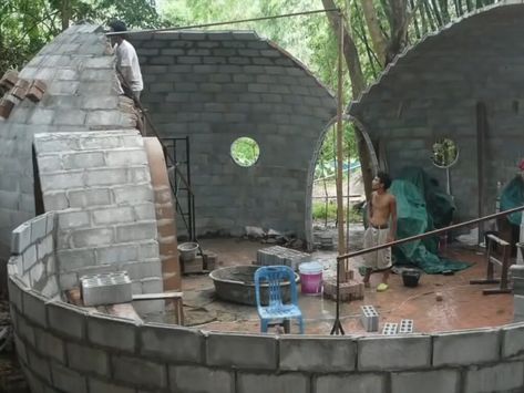 Aircrete Dome Home, Routines School, Dome Houses, School Night Routine, Concrete Bags, Routine School, Dome Homes, Clean Crafts, After School Routine