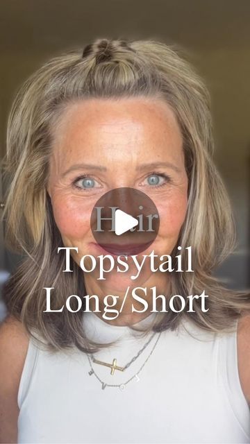 Kimberly Weimer on Instagram: "This style looks so cute on any hair length so long as you have enough to pull it into a ponytail. 

COMMENT YES for the link to my favorite teasing brush. It makes teasing your hair so much easier.

LIKE❤️SHARE❤️FOLLOW for EASY OVER 50 BEAUTY TIPS" Hair Pulled Back, Goldie Locks, Teasing Brush, Pulled Back Hairstyles, A Ponytail, Style Looks, Hair Length, Hair Lengths, Hair Ties