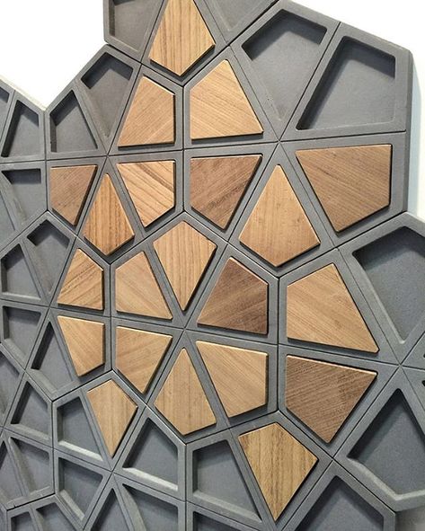 Awesome architectural tiling by @tonkproject  Follow @platform____ for daily design content and Inspiration Beds Wood, Design Toys, Tv Fal, Garden Wood, Design Restaurant, Metal Tree Wall Art, Cnc Wood, Cnc Design, Design Wood