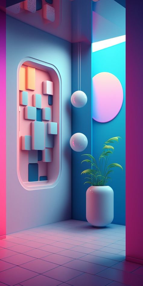 High-Quality wallpaper for your IOS / Android smartphone ✨ #ai #aesthetic #wallpaper #artificialintelligence #digitalart #graphicdesign #render #3d #pastel #colorful 3d Render Wallpaper, High Quality Wallpapers Iphone, 3d Wallpaper Android, Studio Background Ideas, Home Screen Wallpaper Hd, New Live Wallpaper, Pastel Iphone Wallpaper, Image Moto, Android Wallpaper Art