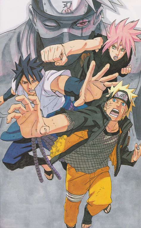 Kurama Naruto, Naruto Team 7, Naruto Family, Naruto And Sasuke Wallpaper, Naruto Teams, Naruto Drawings, Sasuke Sakura, Naruto Sasuke Sakura, Japon Illustration