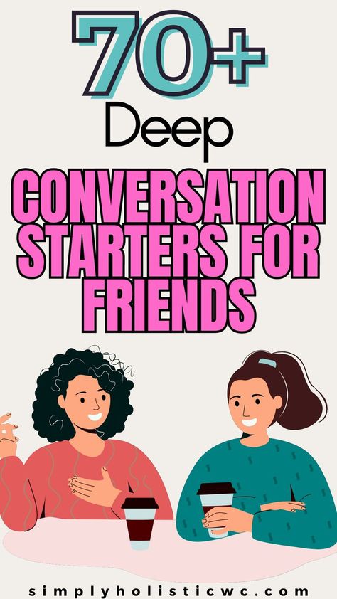 Deep Conversation Starters for Friends Friend Conversation Starters, Topic To Talk About With Friends, Random Questions To Ask Friends, Conversation Starters For Friends, Fun Conversation Topics, Conversation Starter Questions, Deep Conversation Starters, Questions To Get To Know Someone, Deep Conversation