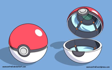 Open Pokeball, Pokeball Drawing, Deviantart Pokemon, Pokemon Mewtwo, Pokemon Project, Pokemon Ball, Poke Ball, Ball Drawing, Anime Show