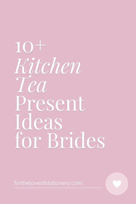 Kitchen Tea Present Ideas for Brides | Bridal Shower Gifts Kitchen Tea Gifts For Bride, Kitchen Tea Ideas Bridal, Kitchen Tea Gift Ideas, Creative Bridal Shower Gifts, Romantic Wedding Dress Lace, Perfect Bridal Shower Gift, Bridal Shower Gifts For Bride, Top Wedding Trends, Beach Wedding Inspiration