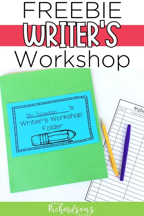 Before we can dive into writer's workshop anchor charts and writer's workshop mentor texts, we have to get prepared for our writing blocks. For me, that starts with setting up writer's workshop folders (or journals). You can get a FREE set of printable writer's workshop journal and folder covers on my blog. You'll be set to launch writing in an organized way! Writers Workshop Anchor Charts, Writers Workshop Folders, Journals Covers, Cute Writing, Interactive Writing, Writing Folders, Folder Cover, Folder Labels, Writers Workshop