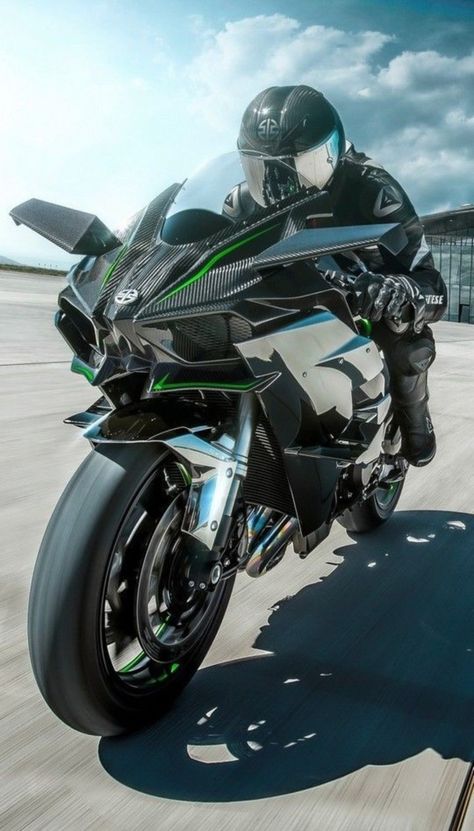 Kawasaki H2 R Kawasaki Ninja Bike, Ninja H2r, Tmax Yamaha, Ninja Bike, Kawasaki H2, Kawasaki Motor, Motos Yamaha, Kawasaki Bikes, Image Moto