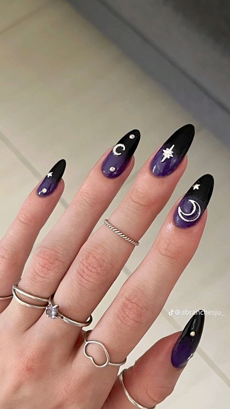 #BEAUTY, #RELATIONSHIPS #Fashion #Animals #Outfits #Winter Outfits #Animals Purple Witch Nails, Gel Ombre, Purple Nail Art Designs, Fall Acrylic, Witch Nails, Witchy Nails, Purple Nail Art, December Nails, Punk Nails