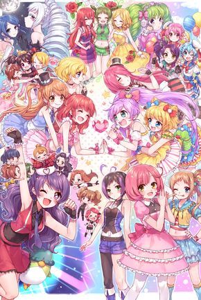 Pretty Rhythm Aurora Dream, Rainbow Live, Pretty Rhythm, Shojo Anime, Anime Group, Anime Friendship, Anime Sisters, Anime Crossover, 만화 캐릭터