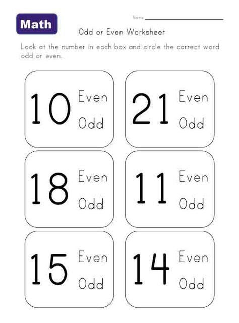 learn even odd worksheet Even Numbers Worksheet, Winter Math Worksheets, Odd And Even Numbers, Even Numbers, Numbers Worksheet, Numbers Worksheets, Kindergarten Skills, Numbers Kindergarten, 2nd Grade Math Worksheets