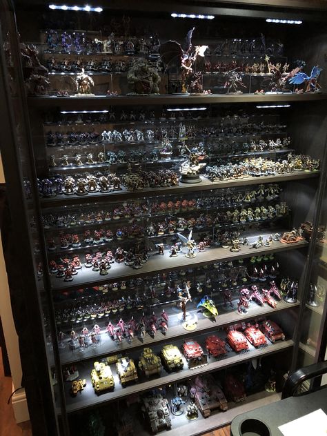 Craft Area Organization, Hobby Room Design, Dnd Room, Board Game Room, Paint Rack, Model Display, Man Cave Room, Miniature Gaming, House Smell Good