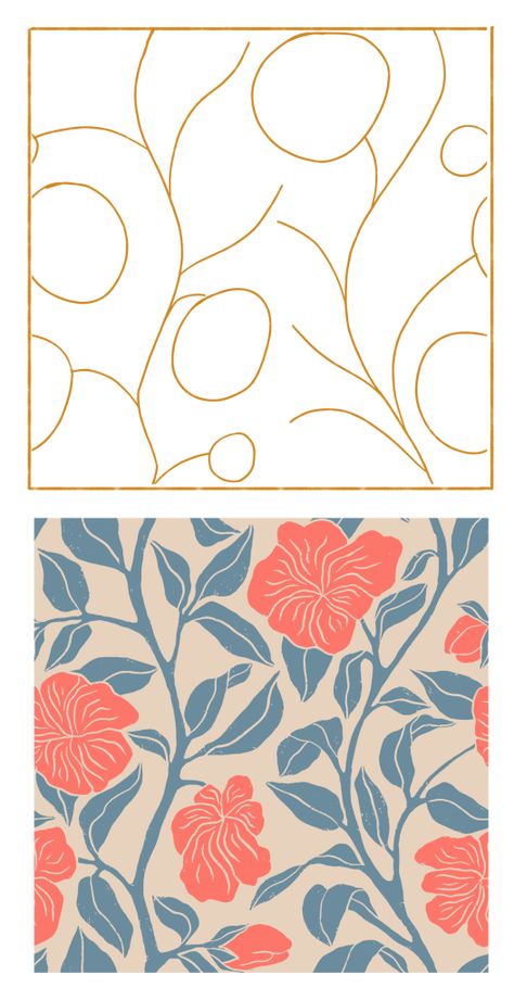 Repeating Pattern Design, Patterns Illustration, Surface Pattern Design Inspiration, Pattern Design Inspiration, Patterns Design, Textile Pattern Design, Paper Patterns, Affinity Designer, Design Textile