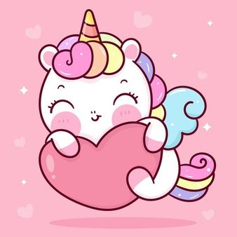 Unicorn Art Drawing, Girly Doodles, Hug Cartoon, Heart Kawaii, Animals Background, Pony Cartoon, Unicorn Vector, Doodles Bonitos, Unicorn Wallpaper Cute