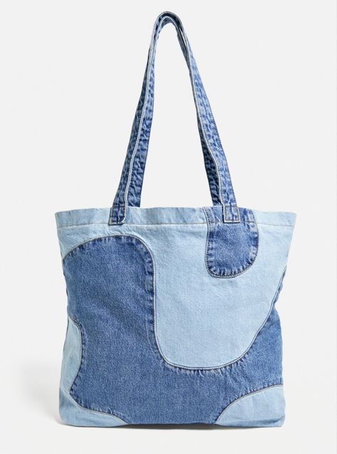 Diy Bags Jeans, Mochila Jeans, Tas Denim, Jean Diy, Ropa Upcycling, Desain Tote Bag, Denim Bag Diy, Upcycling Fashion, Patchwork Tote Bags