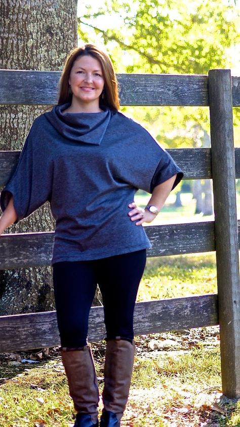 Women's Dolman Sweater Top with Asymmetrical Collar sewing pattern NEW RELEASE!! Plus 50% off with coupon! You will not believe how ... Sweater Sewing Pattern, Shirt Patterns For Women, Dolman Shirt, Asymmetrical Collar, Women's Sewing Pattern, Beginner Sewing Patterns, Dolman Sweater, Shirt Sewing Pattern, Trendy Sewing