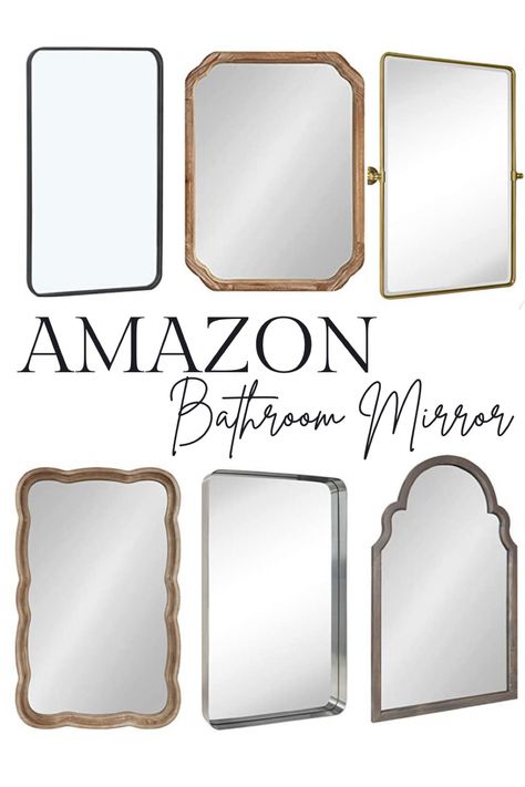 Farmhouse Bathroom Mirror Ideas, Coastal Farmhouse Bathroom, Farmhouse Bathroom Mirrors, Bathroom Sanctuary, Arched Mirror, Master Bath Remodel, Ensuite Bathroom, Home Addition, Girls Bathroom