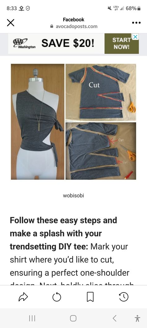 Ways To Customize Tshirts, T Shirt Rework Ideas, Fringe Diy Shirt, Distressed Long Sleeve Shirt Diy, Diy Shirt To Tank Top, Ways To Cute Shirts, Crop T Shirt Hack, Tshirt Diy Upcycle No Sew, Upcycled Oversized Tshirt