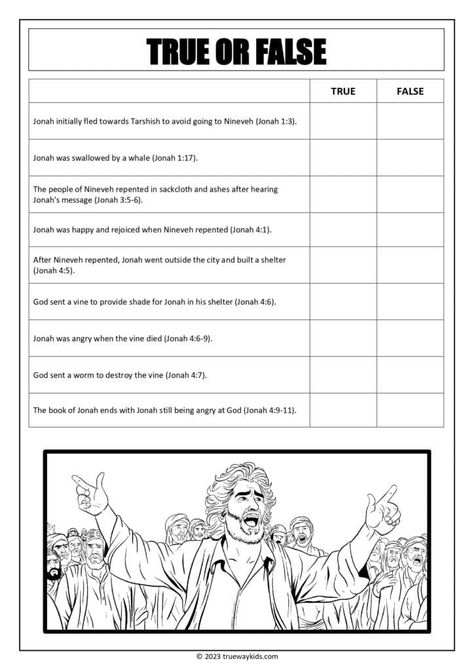 Are you ready for a fun and engaging Bible quiz for your youth group? Check out this Jonah chapter 4 - true or false quiz from Trueway Teens! It's a perfect way to test your teens' knowledge of this important biblical lesson. Download and print it for free, along with other Bible study resources, worksheets, and games. Let's dive deeper into Jonah's story! #BibleLesson #YouthGroup Teen Bible Study Lessons, Bible Quiz Games, Teen Bible Lessons, Free Bible Study Printables, Scripture Study Journal, Teen Bible Study, Sunday School Songs, Bible Study Worksheet, Bible Doctrine