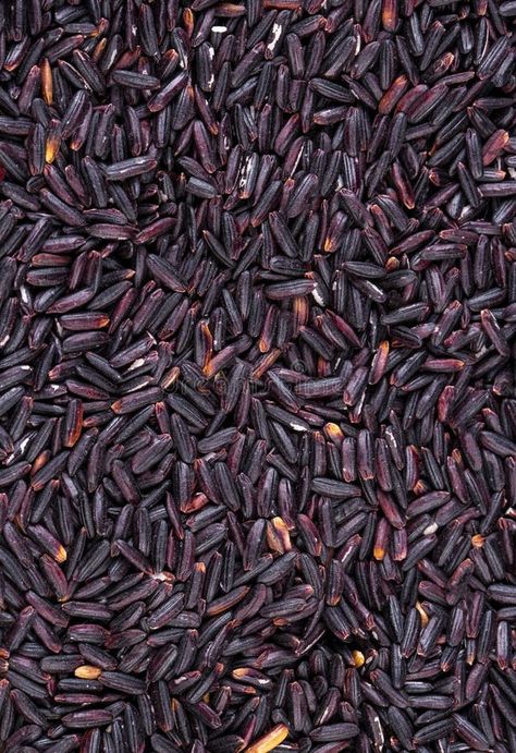 Black glutinous rice (black sticky rice,black rice stock photography Black Sticky Rice, Rice Image, Beras Ketan, Black Rice, Glutinous Rice, Sticky Rice, White Rice, Stock Photography, Grain